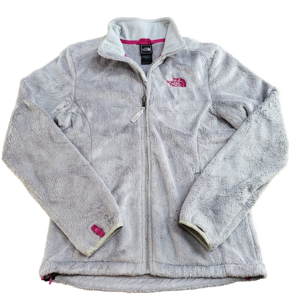 The North Face Gray Pink Trim Full Zip Jacket - Women's Small - Picture 3 of 12